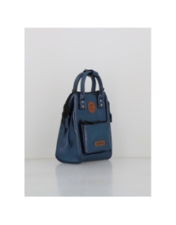 Sac bandoulière nano larissa bleu métallique femme - Cabaïa