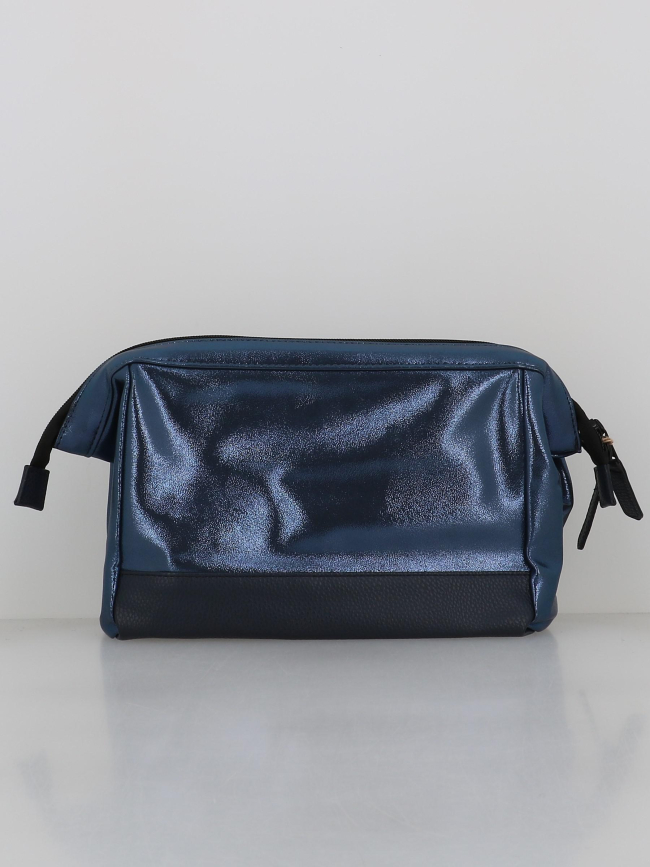 Trousse de toilette larissa bleu métallique - Cabaïa
