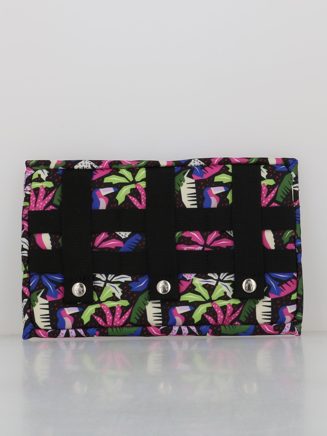 Pochette sac à dos L albert park noir rose vert - Cabaïa