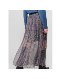 Jupe mi-longue amousgi argenté fille - Le Temps Des Cerises