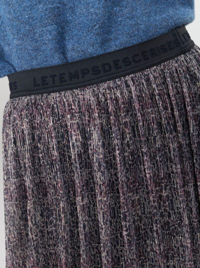 Jupe mi-longue amousgi argenté fille - Le Temps Des Cerises