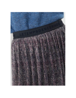 Jupe mi-longue amousgi argenté fille - Le Temps Des Cerises