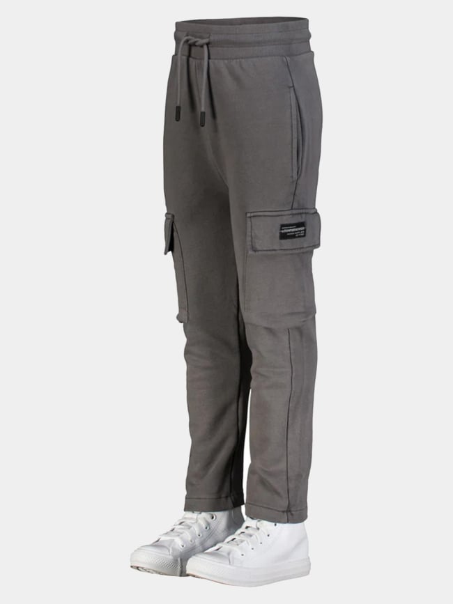 Pantalon jogging cargo bacabo gris garçon - Le Temps Des Cerises