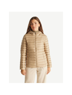 Doudoune légère duvet à capuche cloe beige femme Jott wimod