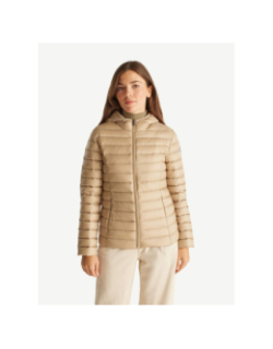 Doudoune légère duvet à capuche cloe beige femme - Jott