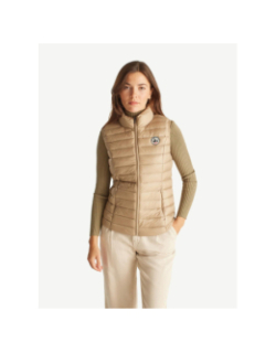 Doudoune sans manche légère duvet seda beige femme - Jott