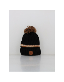 Bonnet à pompons manhattan noir - Cabaïa