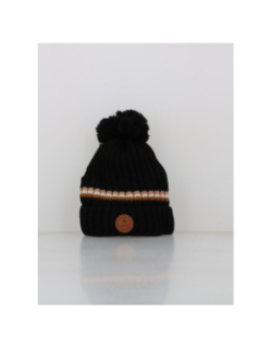 Bonnet à pompons manhattan noir - Cabaïa