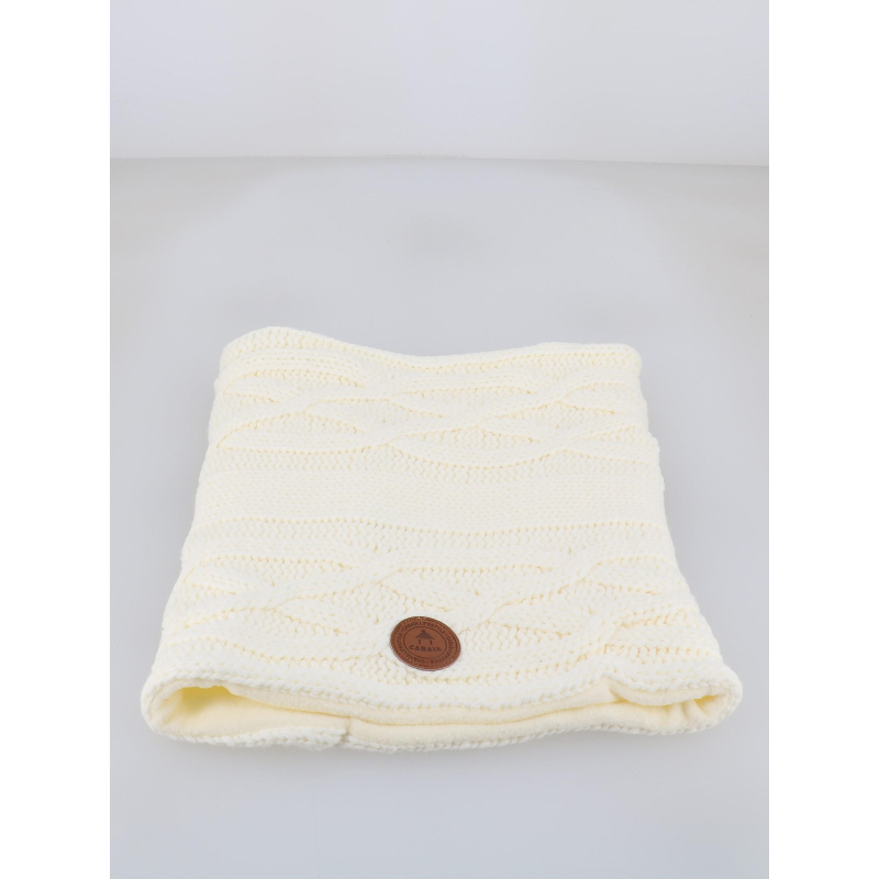 Tour de cou polaire appletini blanc femme - Cabaïa