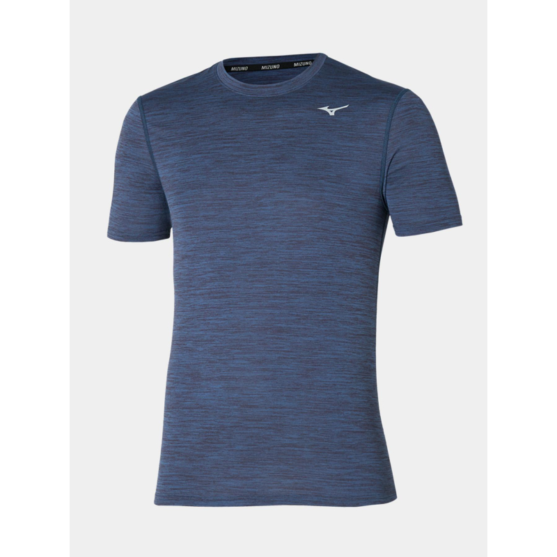 T-shirt de running impulse core bleu marine homme - Mizuno