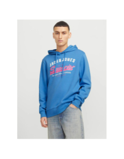 Sweat à capuche logo 25 pacific coast bleu homme - Jack & Jones