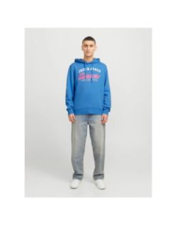 Sweat à capuche logo 25 pacific coast bleu homme - Jack & Jones