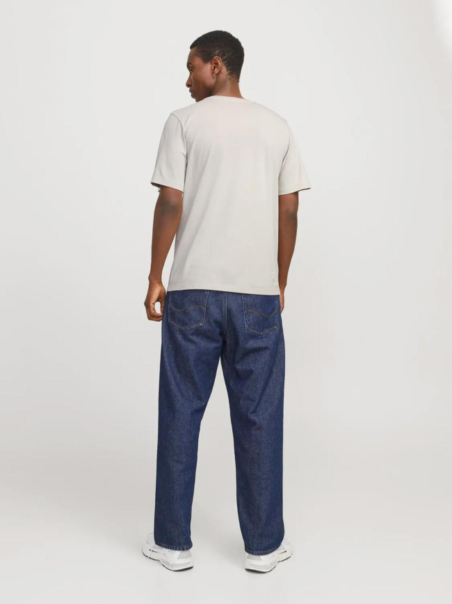 T-shirt logo 25 moonbeam beige homme - Jack & Jones