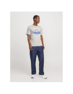 T-shirt logo 25 moonbeam beige homme - Jack & Jones