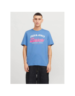 T-shirt logo bleu rose homme - Jack & Jones