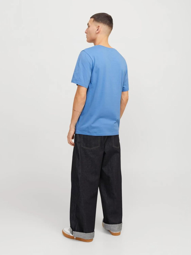 T-shirt logo bleu rose homme - Jack & Jones