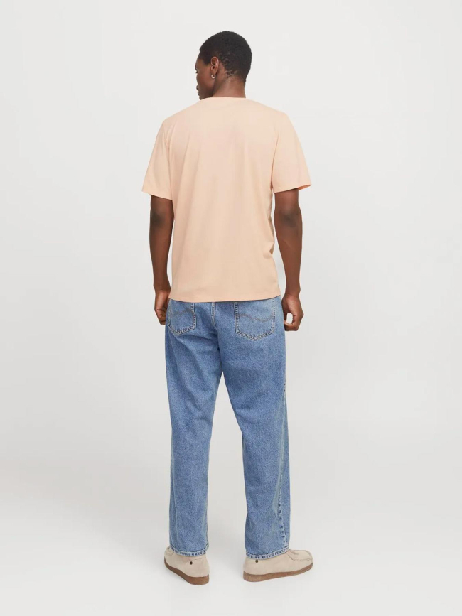 T-shirt logo s25 orange homme - Jack & Jones