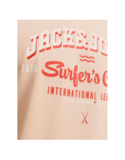 T-shirt logo s25 orange homme - Jack & Jones