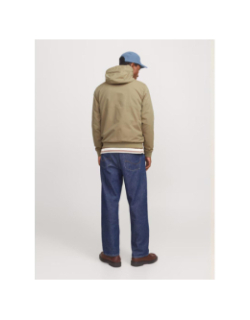 Veste bomber à capuche jjerush beige homme - Jack & Jones