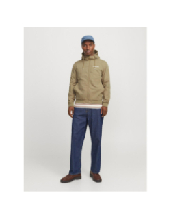 Veste bomber à capuche jjerush beige homme - Jack & Jones