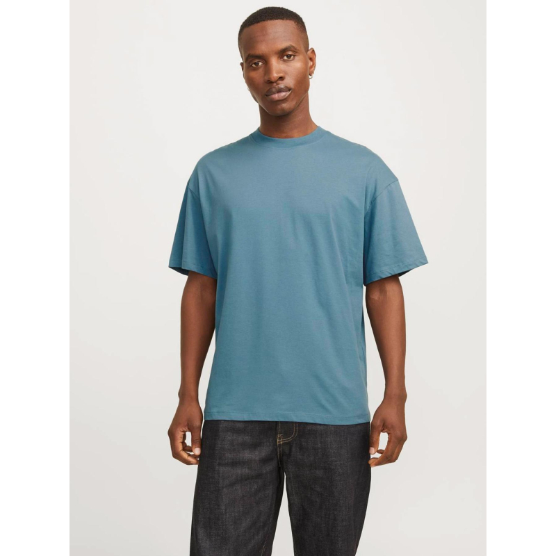 T-shirt uni bradley oceanview bleu homme - Jack & Jones