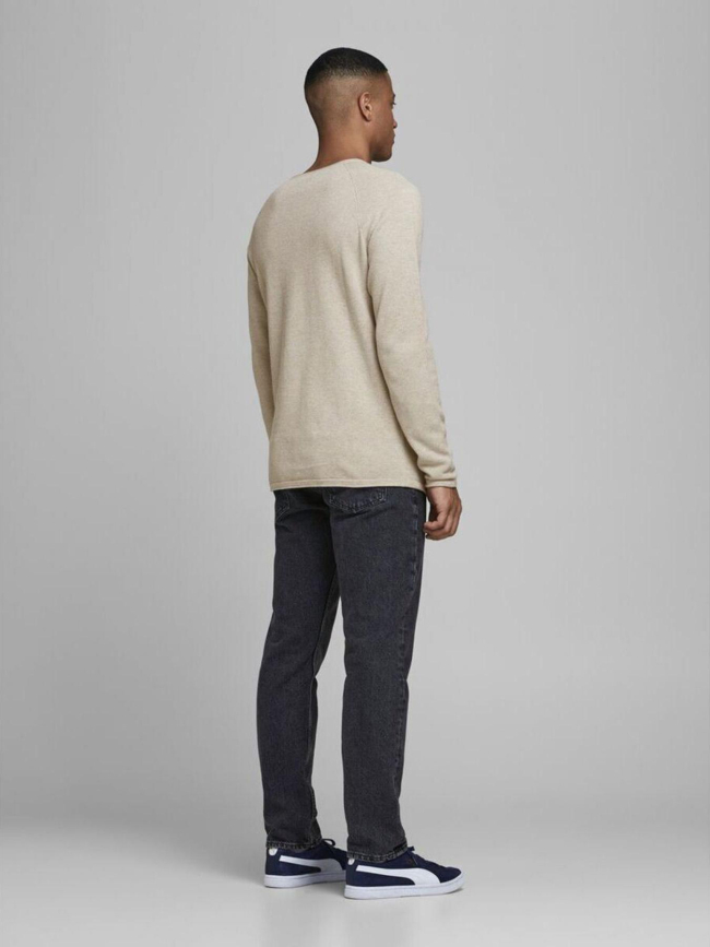 Pull uni hill beige homme - Jack & Jones