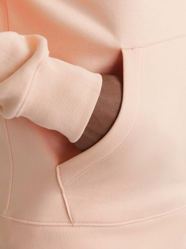 Sweat à capuche uni star orange homme - Jack & Jones