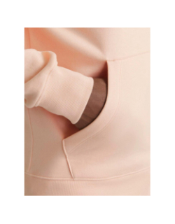 Sweat à capuche uni star orange homme - Jack & Jones