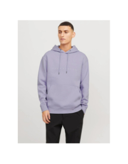 Sweat à capuche star violet homme - Jack & Jones