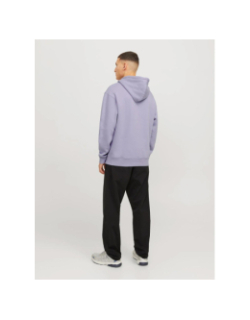 Sweat à capuche star violet homme - Jack & Jones