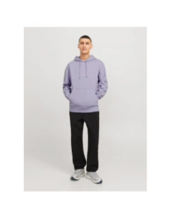 Sweat à capuche star violet homme - Jack & Jones