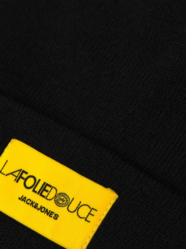 Bonnet la folie douce noir homme - Jack & Jones