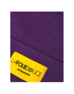 Bonnet la folie douce violet homme - Jack & Jones