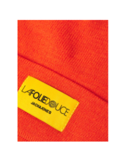 Bonnet la folie douce orange homme - Jack & Jones