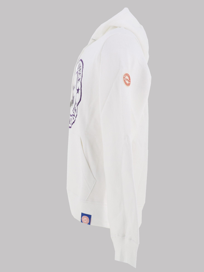 Sweat à capuche la folie douce haze blanc homme - Jack & Jones