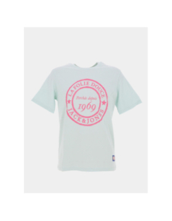 T-shirt la folie douce haze bleu rose homme - Jack & Jones