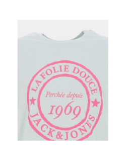 T-shirt la folie douce haze bleu rose homme - Jack & Jones