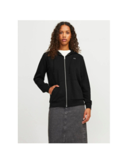 Sweat à capuche zippé abbie noir femme - Jjxx