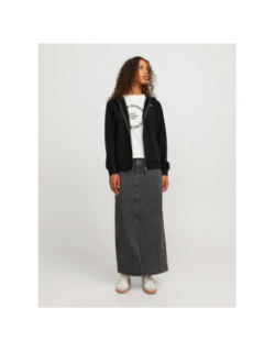 Sweat à capuche zippé abbie noir femme - Jjxx