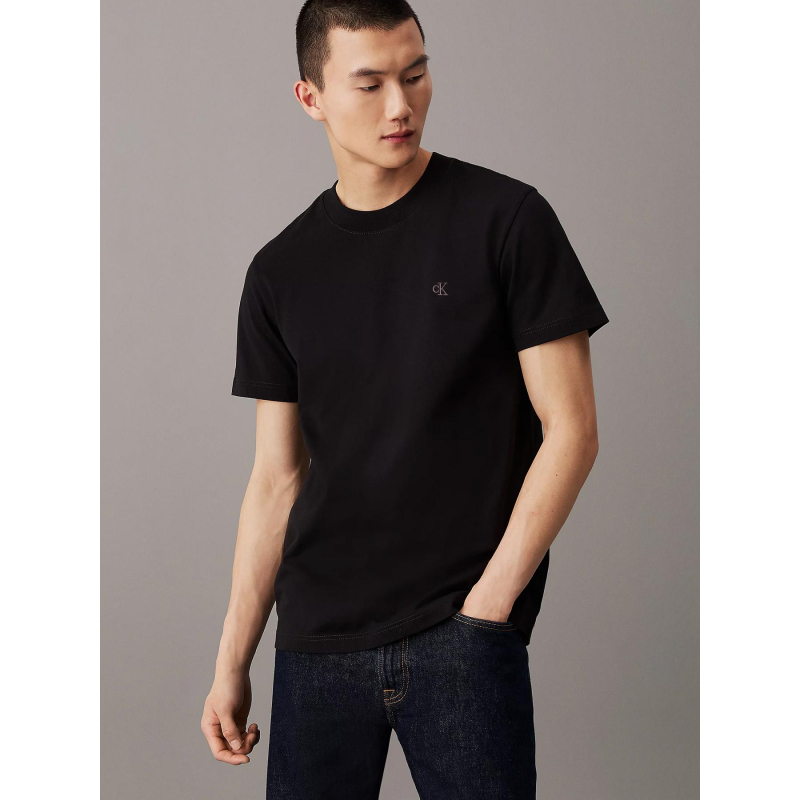 T-shirt heavy regular noir homme - Calvin Klein Jeans
