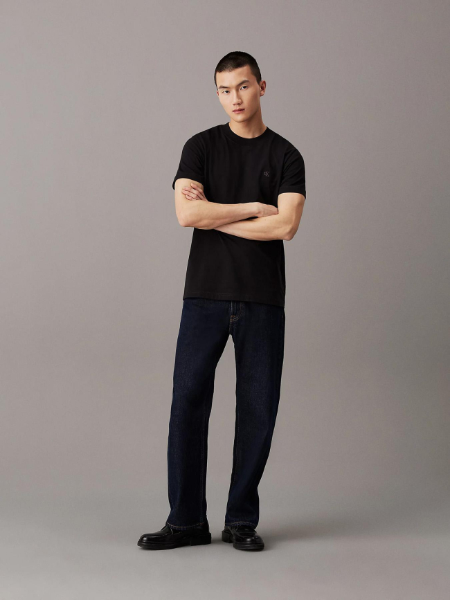 T-shirt heavy regular noir homme - Calvin Klein Jeans