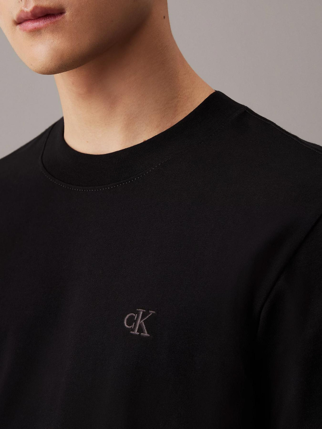T-shirt heavy regular noir homme - Calvin Klein Jeans