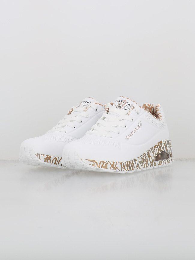 Baskets uno loving love blanc doré femme - Skechers