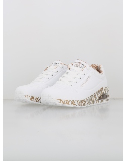Baskets uno loving love blanc doré femme - Skechers