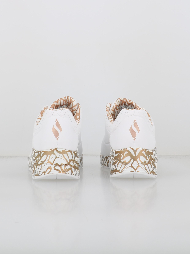 Baskets uno loving love blanc doré femme - Skechers