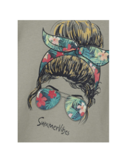 T-shirt summer farine kaki fille - Name it