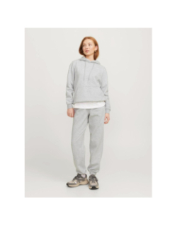 Sweat à capuche abbie relax gris chiné femme - Jjxx