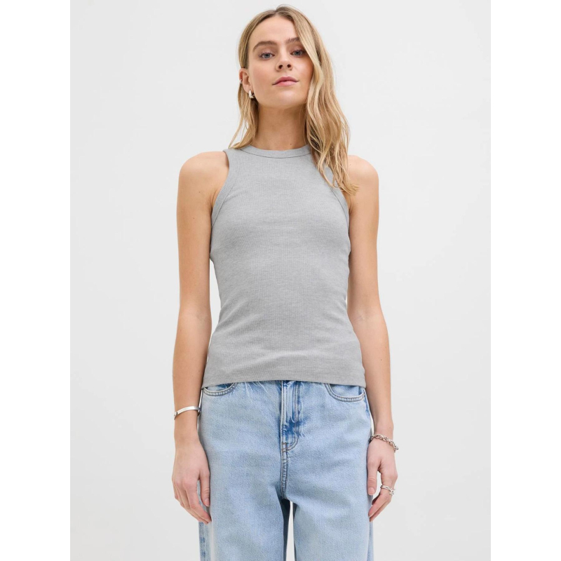 Débardeur côtelé forest light gris femme - Jjxx