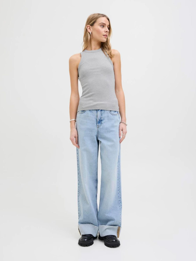 Débardeur côtelé forest light gris femme - Jjxx