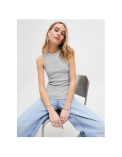 Débardeur côtelé forest light gris femme - Jjxx